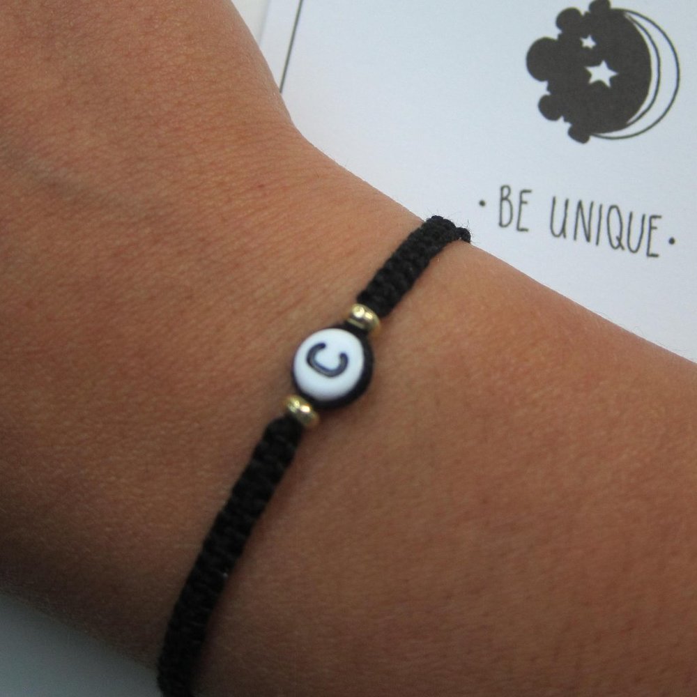 Handmade Personalized Initial Friendship Bracelet - Picture 2 of 4